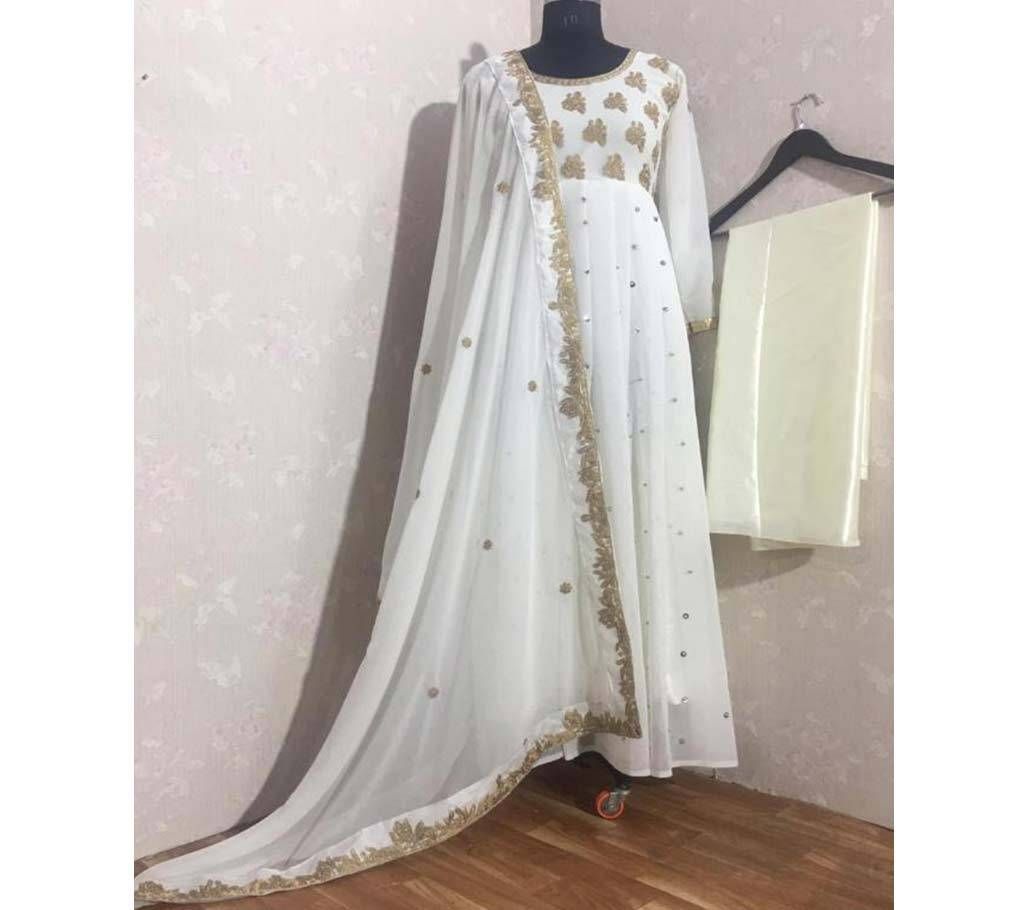 indian semi stitched  gown