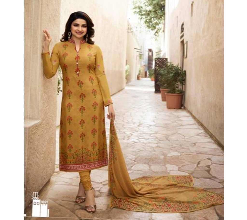 Vinay Silkina Royal Creap Unstitched Three Piece