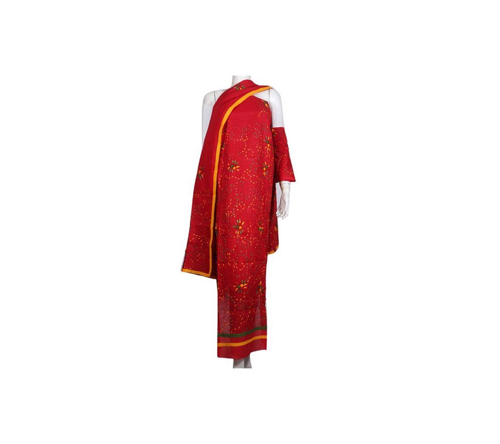 Maroon Color Two Pieces Hand Stitch