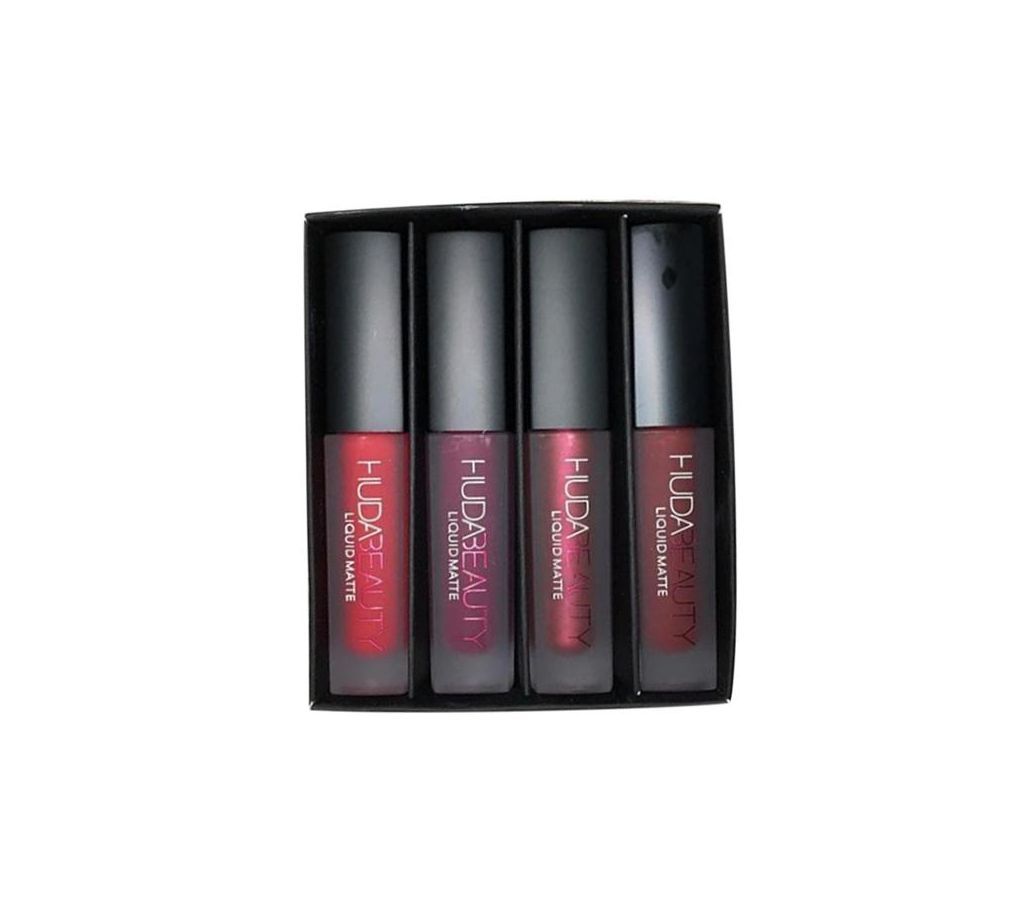 Huda beauty Mini liquid matte Red edition-4 pieces
