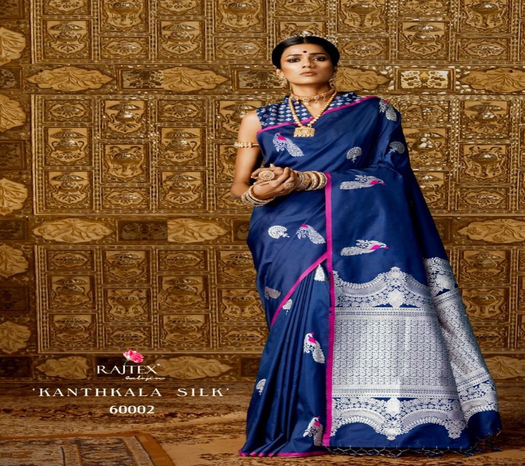 Rajtex Kanthkala Silk Handloom Weaving Saree - 60002 - RKT