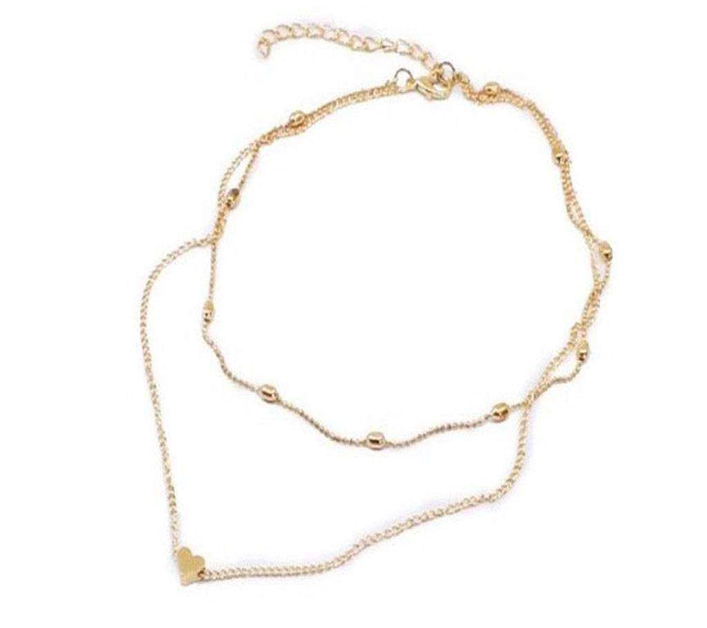 Multi Layer Simple Love Heart Choker Necklace For Women