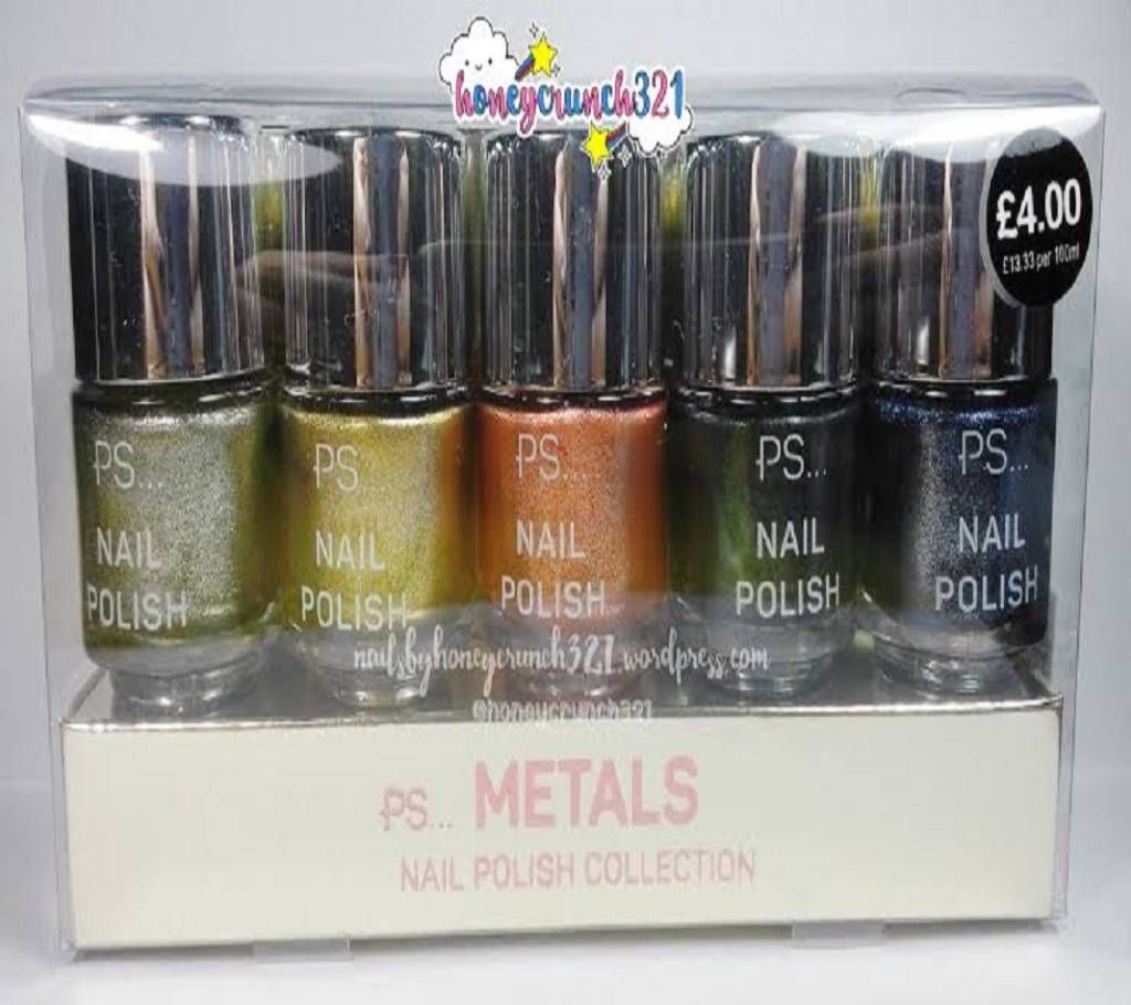 PS Metals Nail Polish Collection  5*6 ml UK