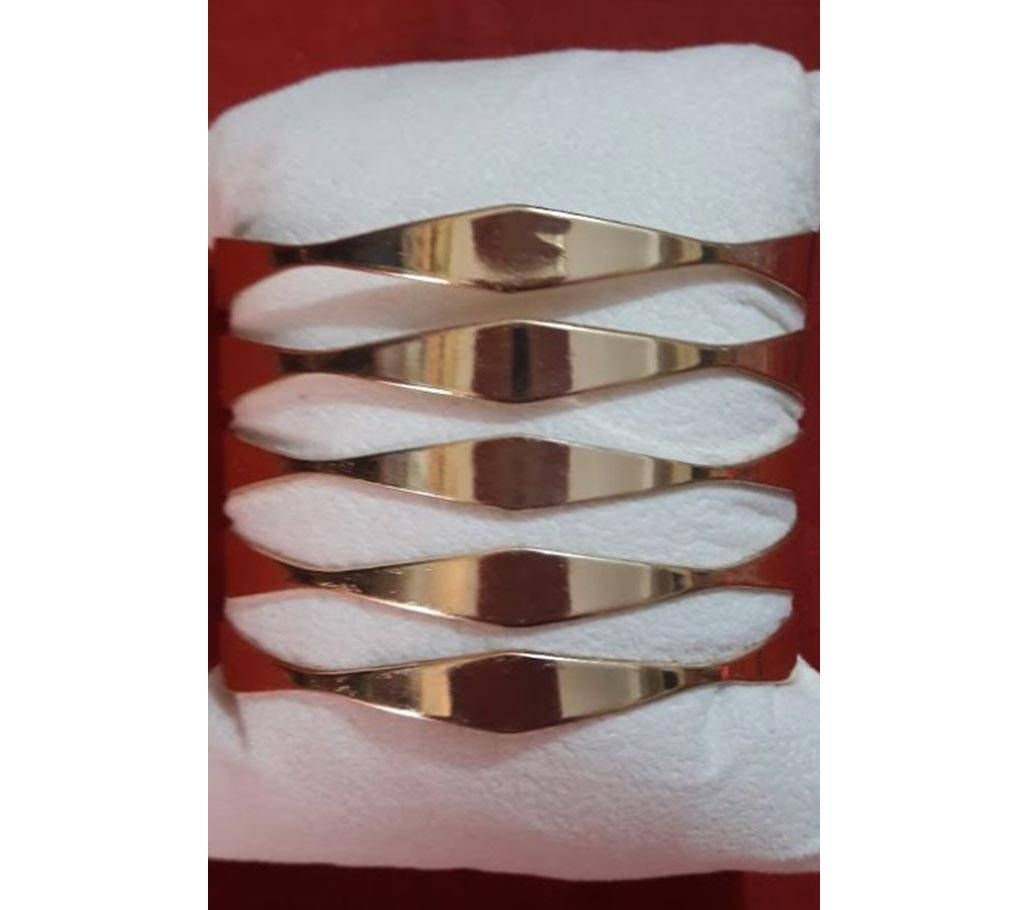 Golden colour wide bracelet for girls