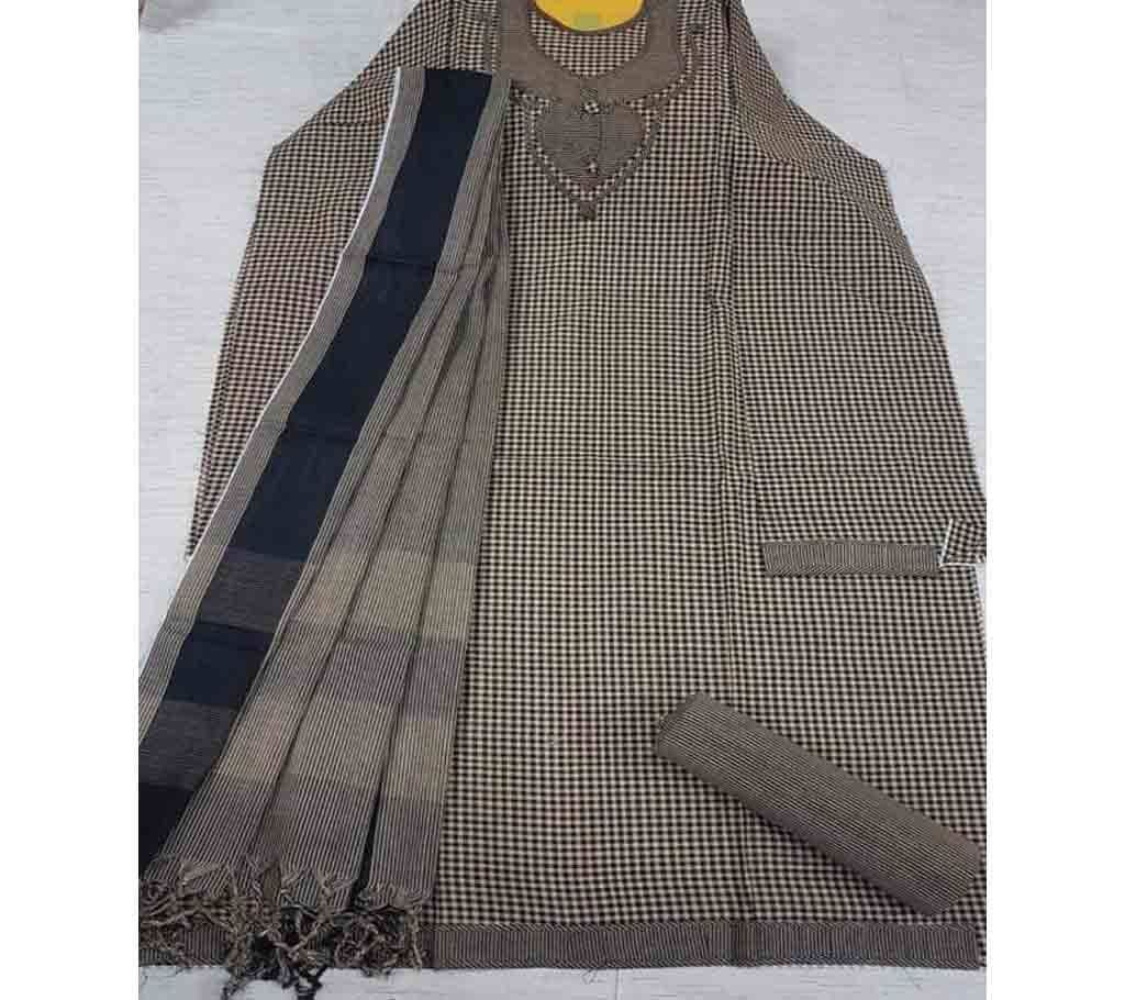 Jamdhani Cotton with Design Shalwer Kameez for Women-2
