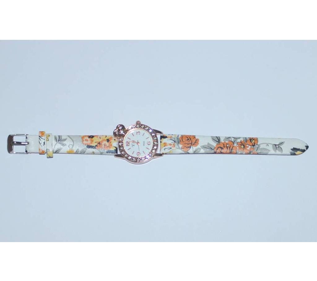 PU leather ladies wrist watch 
