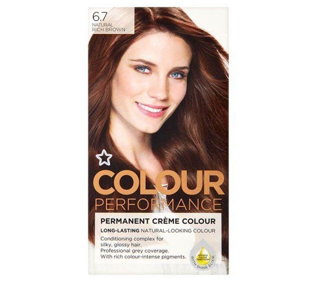 Superdrug Performance Natural Rich Brown 6.7 Hair Color 