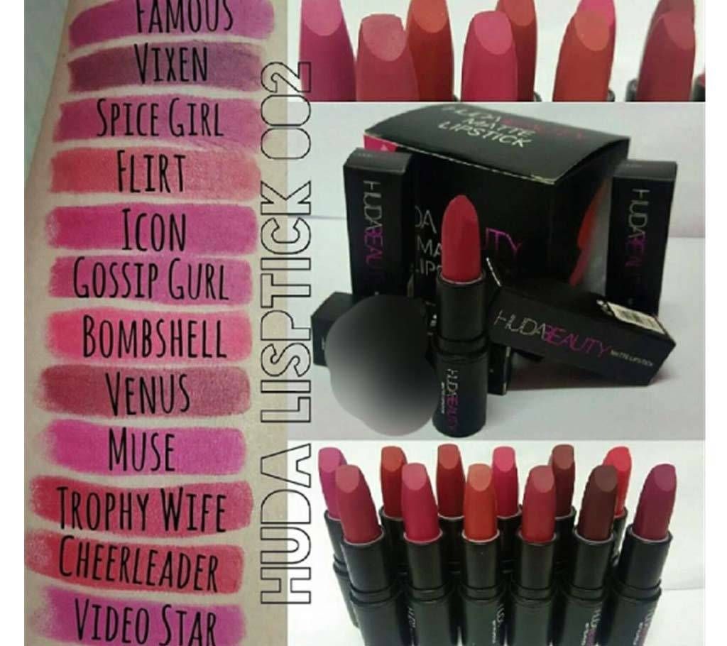 Huda beauty Matt Lipstick - Set of 12 Pieces (Malaysia)