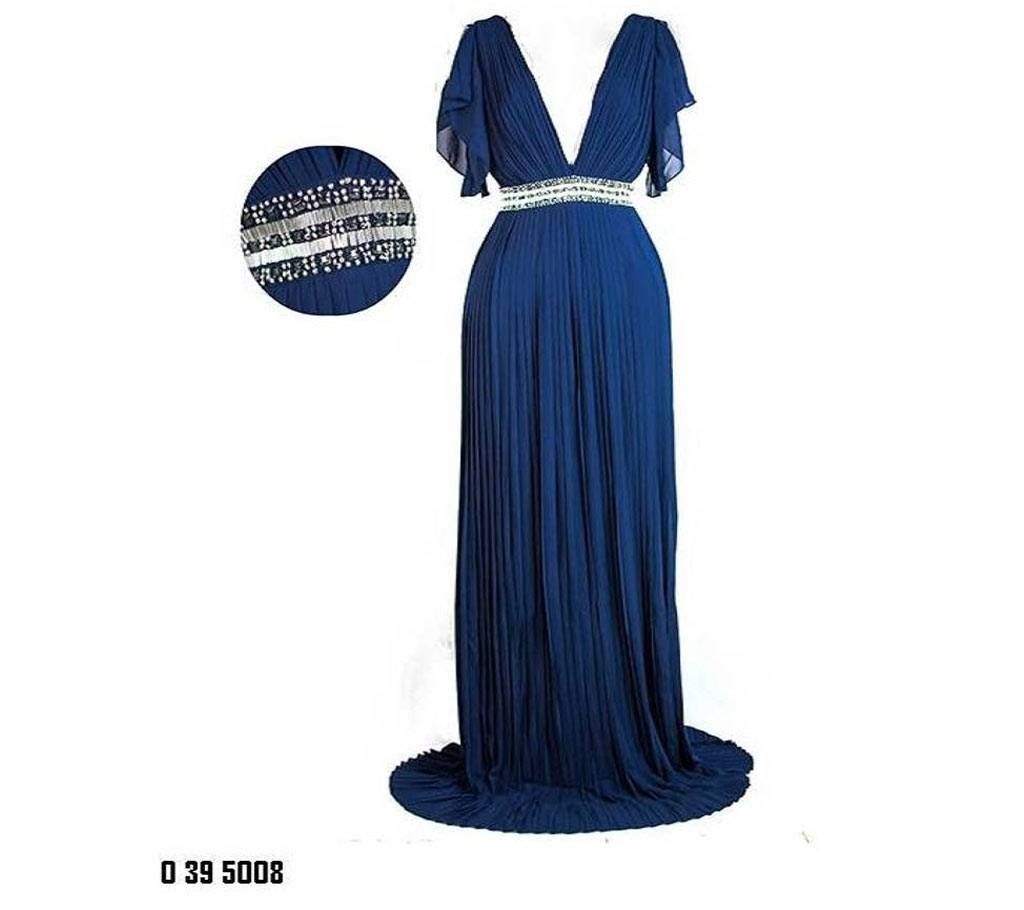 Sienna Embellished Navy Maxi Dress