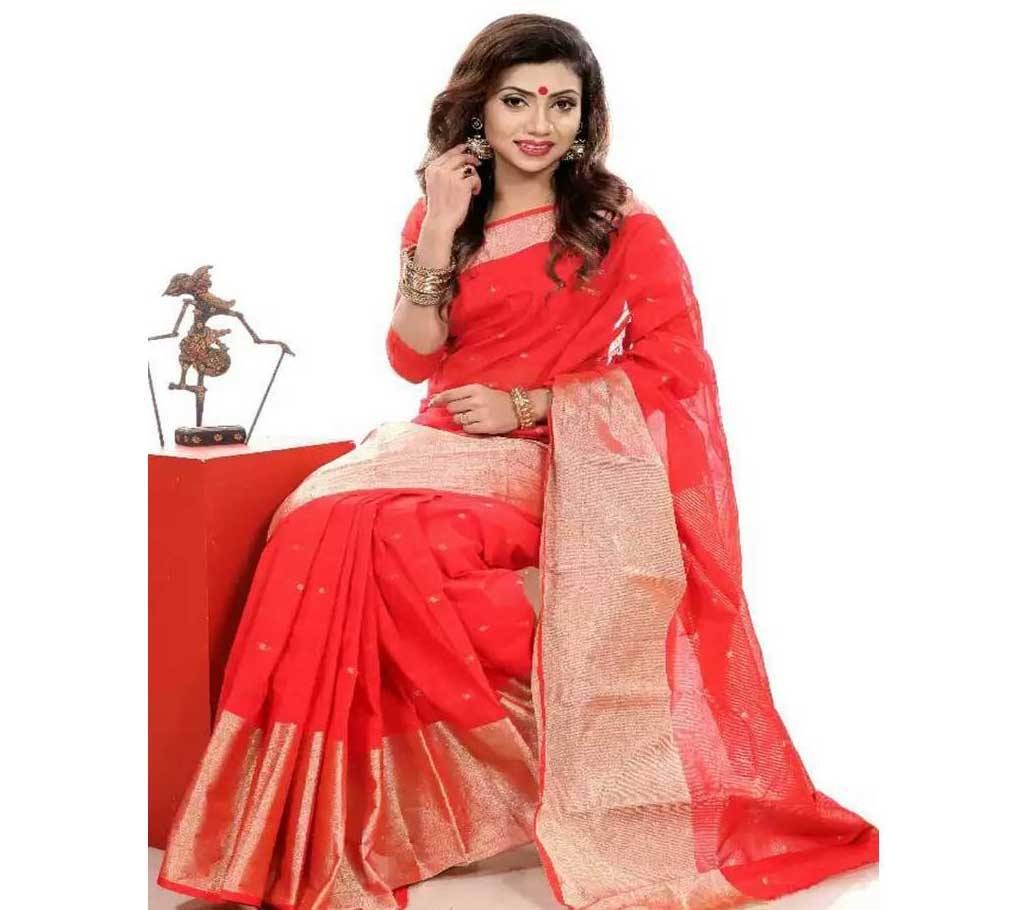 RED COLOR Jori Monipuri Saree