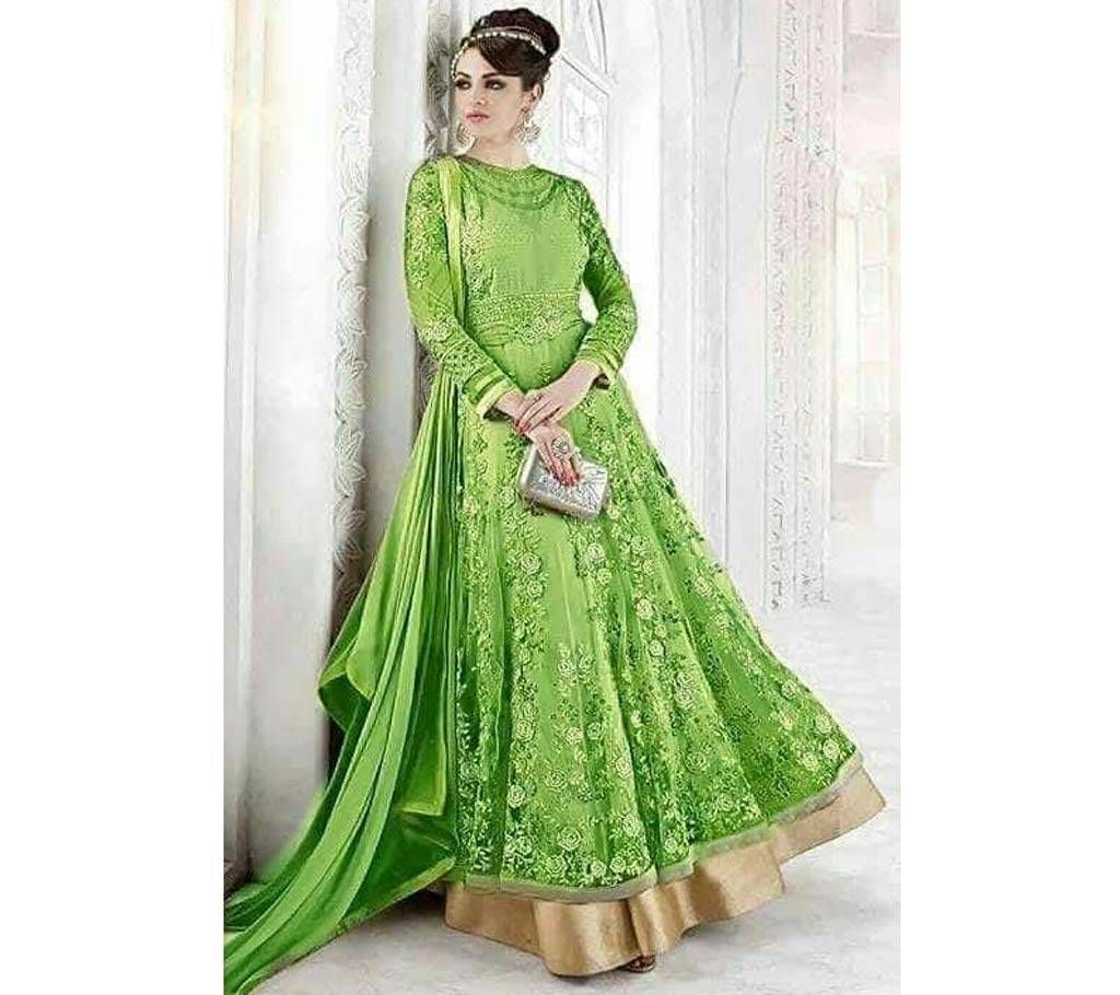 Semi Stitched Embroidery Georgette Anarkali - Copy