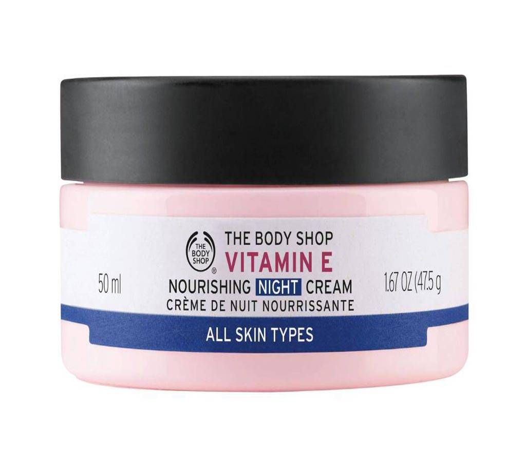 THE BODY SHOP Vitamin E Nourishing Night Cream 50 gram UK 