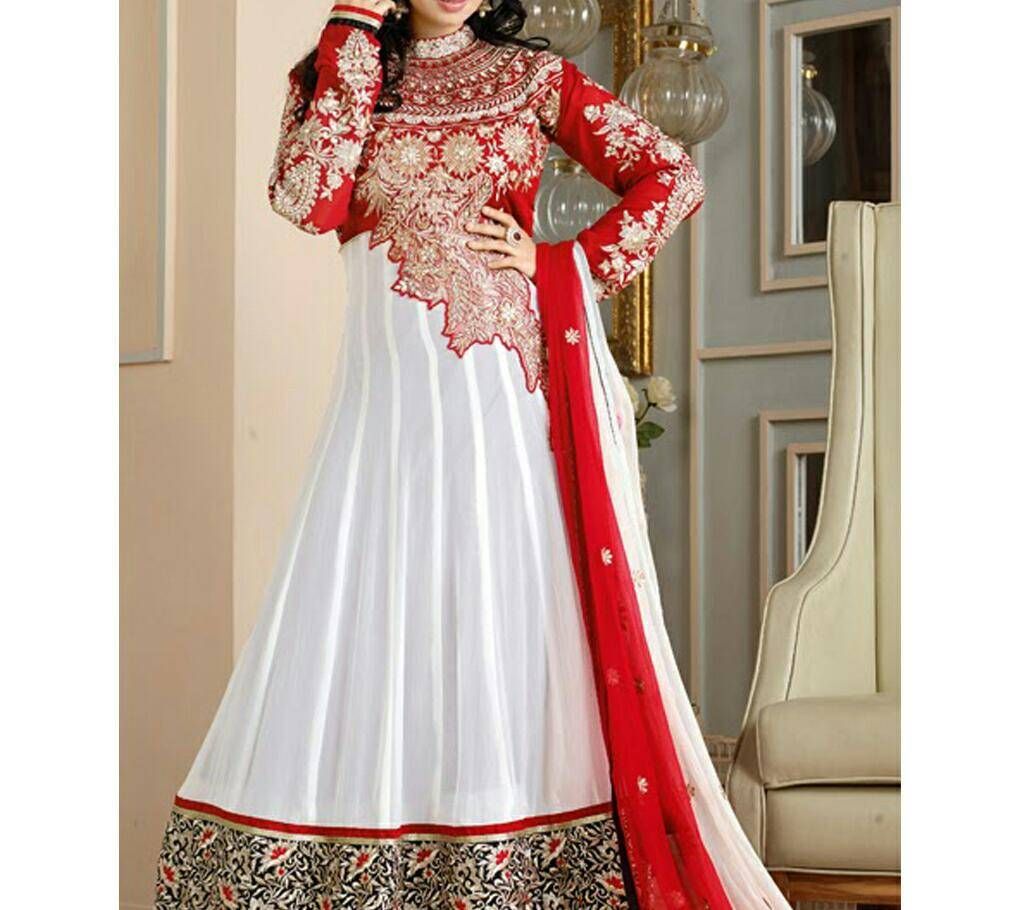 Semistitched Indian Embroidery Georgette Dress (Copy)
