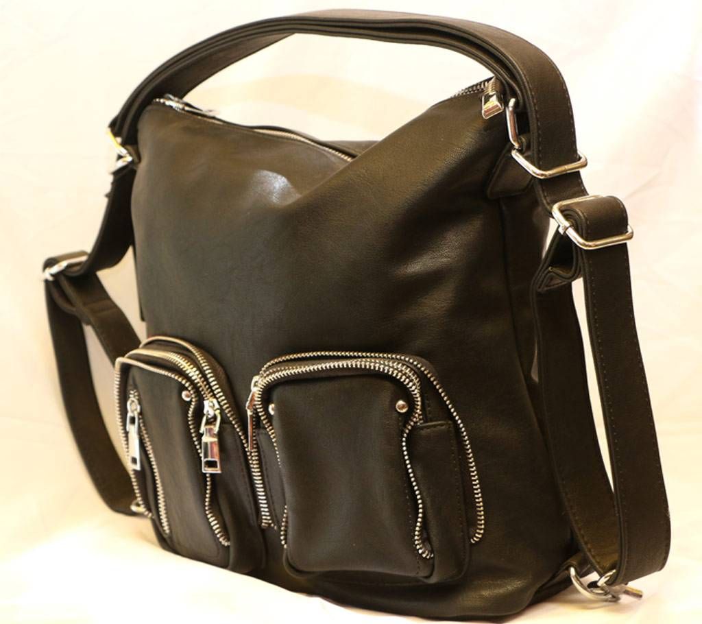 She & Angel Brown PU Leather Shoulder Bag For Women