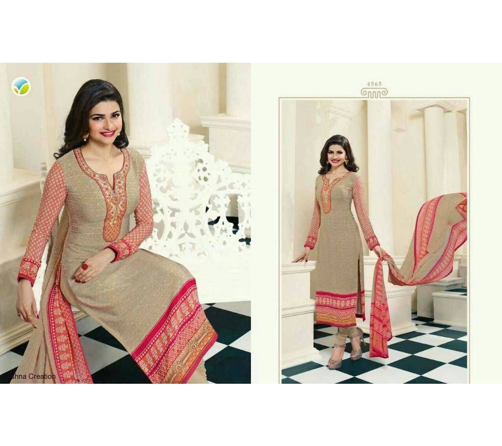 Satin with embroidery dress