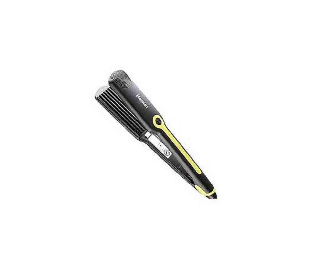 Kemei KM-2116 multi functional Tourmaline ceramic hair straightener - Black