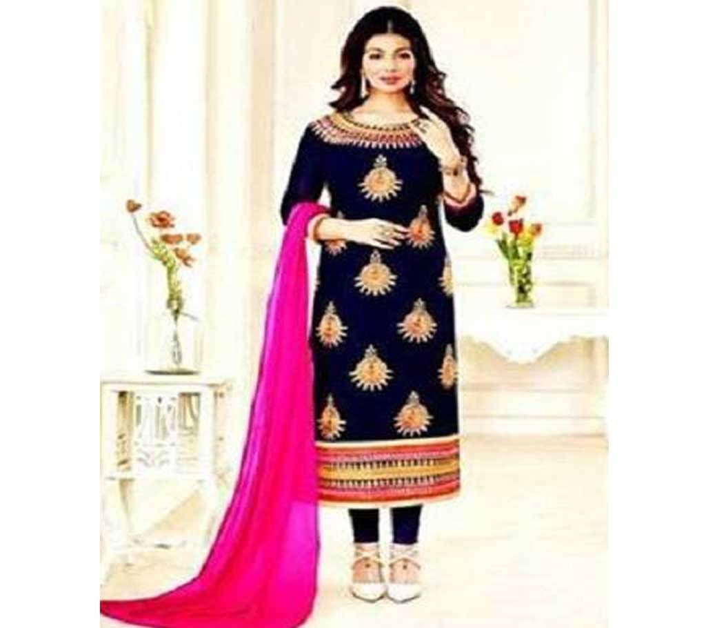 Unstitched block printed Salwar Kameez seblock-438