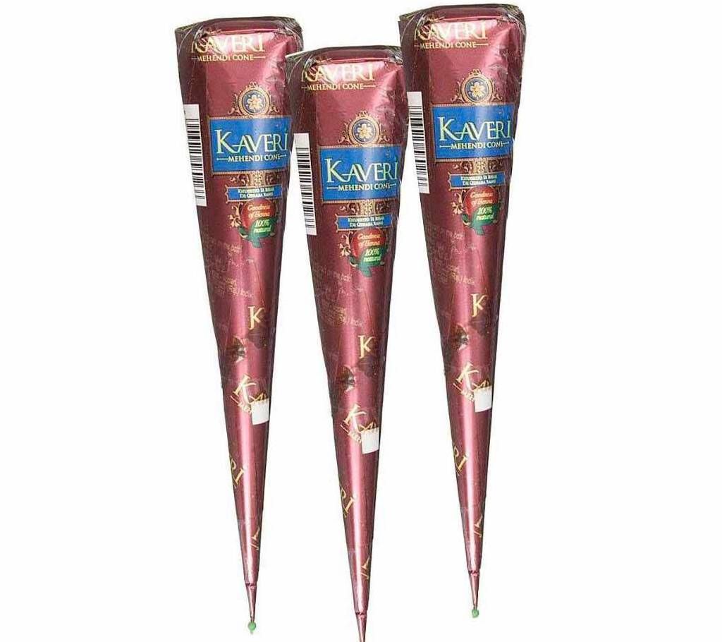 Kaveri Mehndi Cone - 3Pcs India