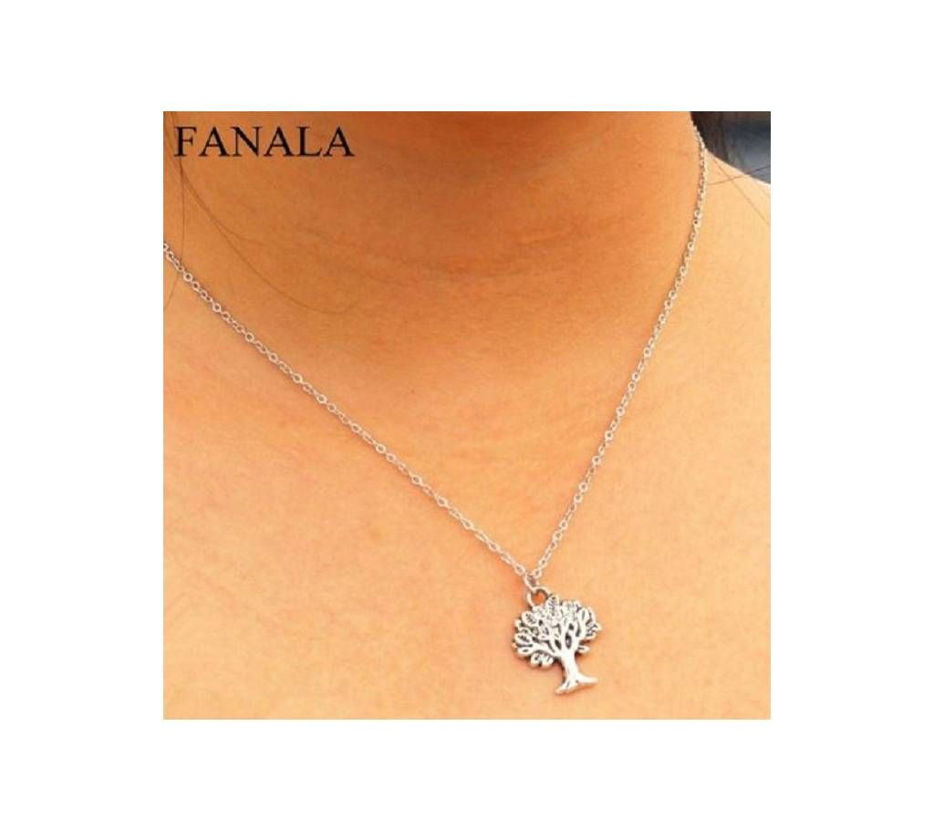 Pendant Silver of Vintage Plated Choker Short Collares Life For Bijoux Gothic Chain Necklace NK936 Collier Jewelry Tree Women