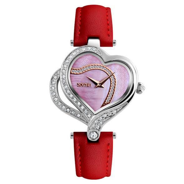 SKMEI artificial pearl dial ladies watch