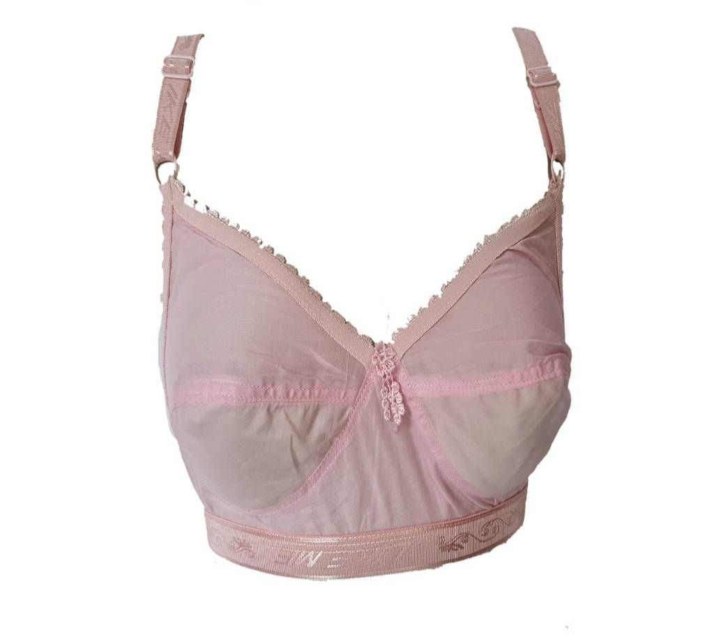 light pink Cotton Bra for Women 34 size 5 g