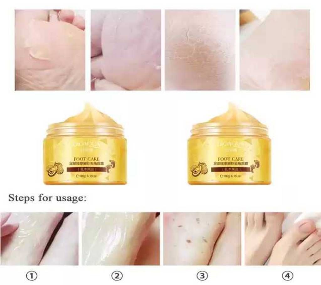  Bioaqua Foot Care Massage Scrub Exfoliating Cream  180gm (China)