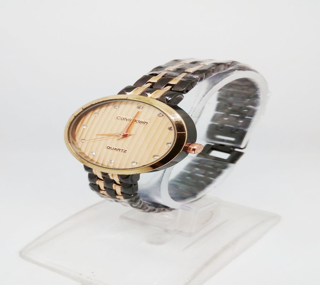 Calvin Klein  black golden women watch