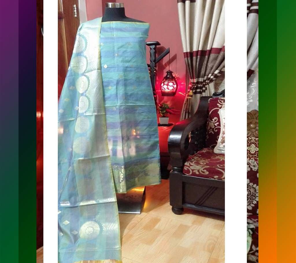 Indian Half Silk Katan Two Piece