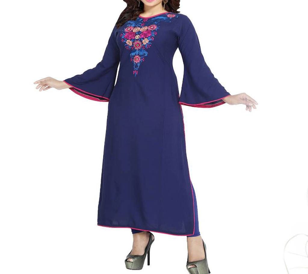 Linen Stitched Kurti for Womens