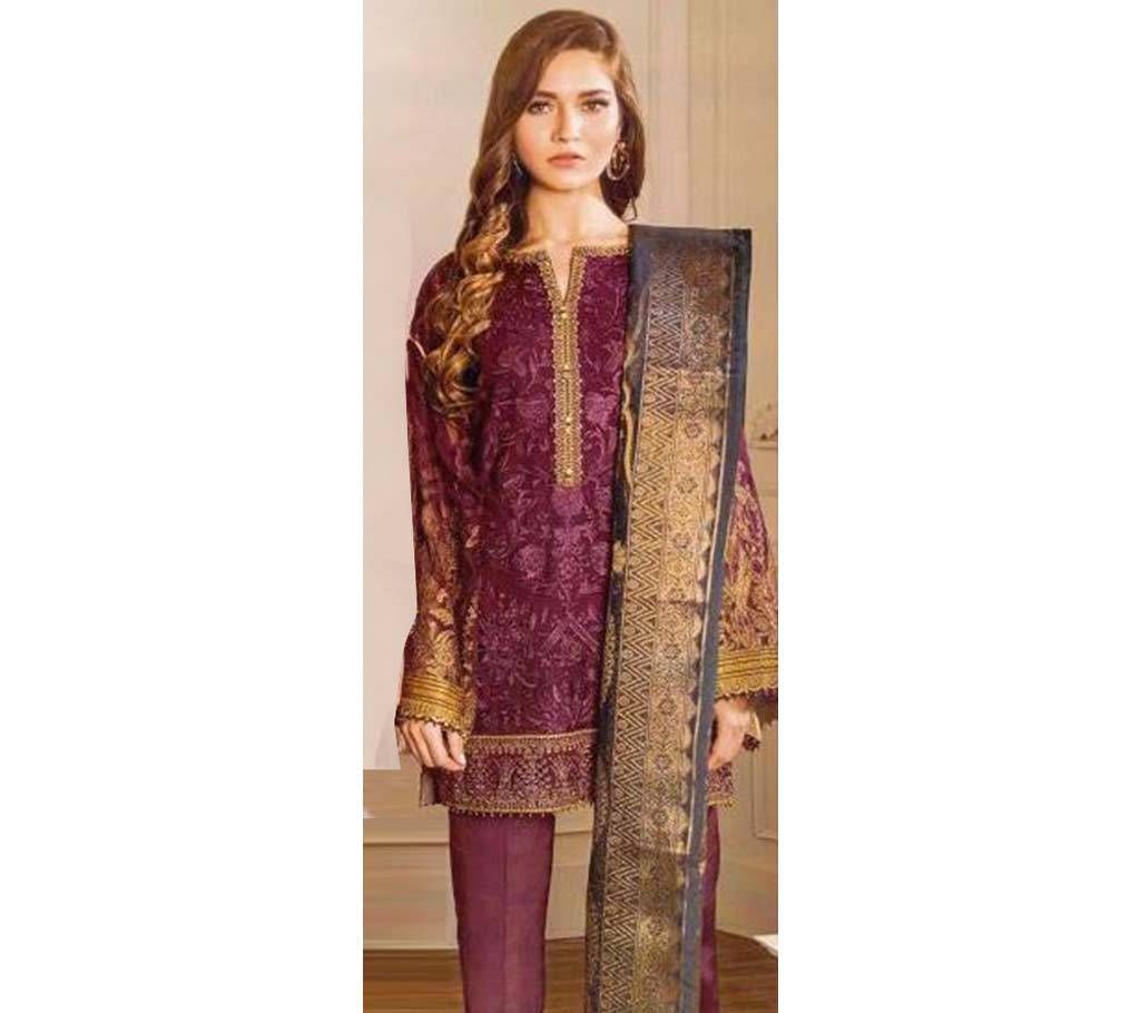 GULBANO (VOL-9)- 600-502 Unstitched Three Piece
