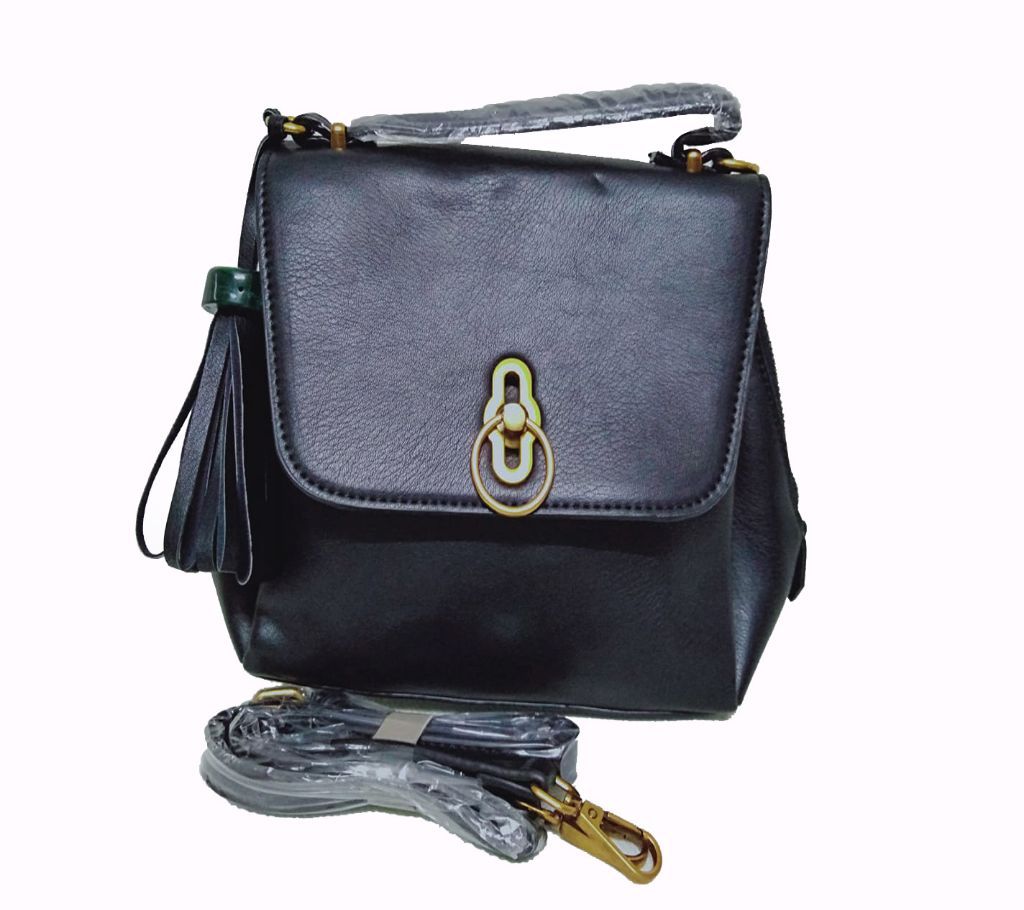 Black color medium size bag
