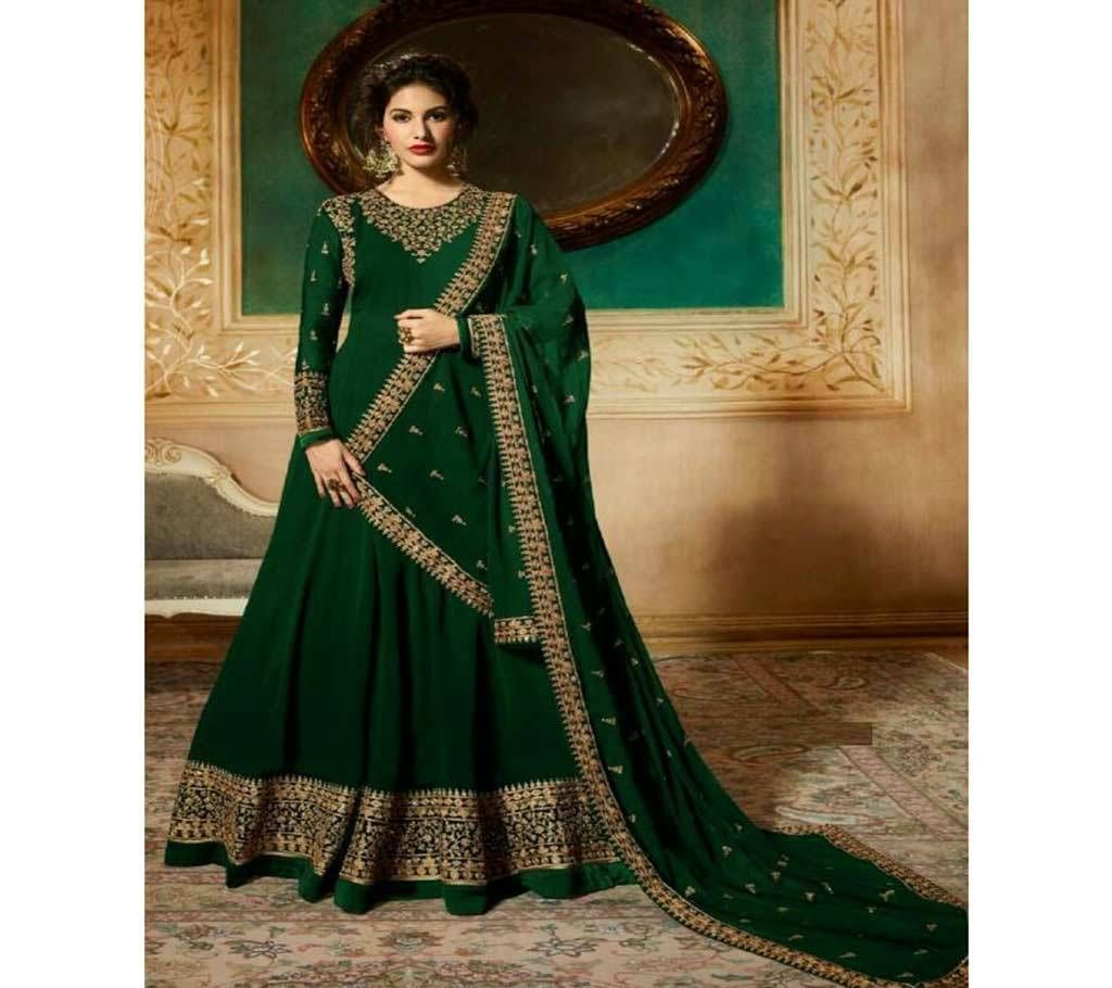 Party wear Colour Chenstich Work Anarkali Suit