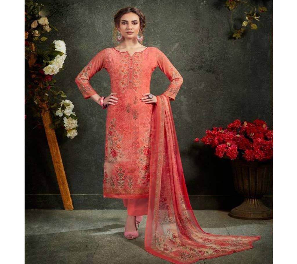 Indian unstitch  Embroidery Dress