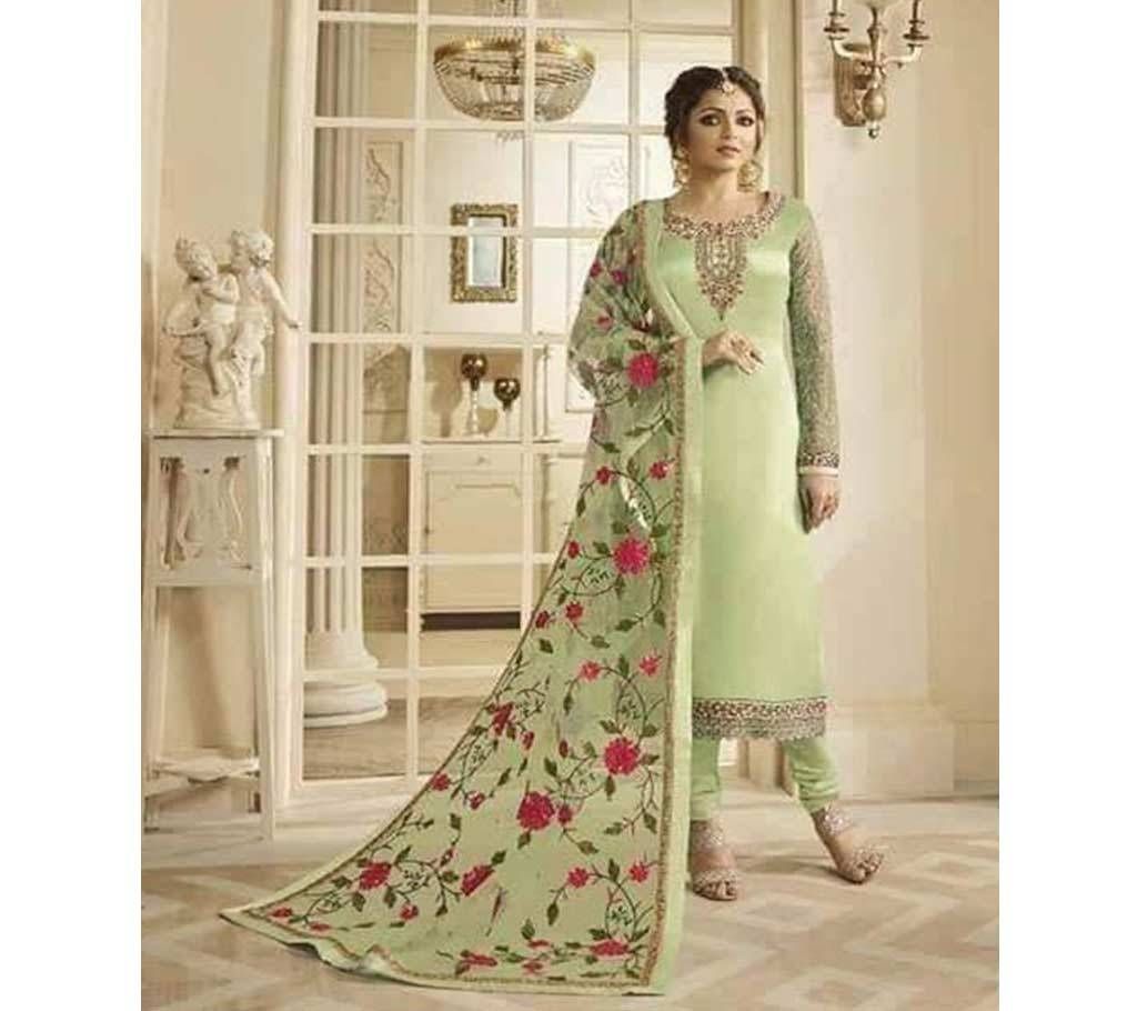 Weightless georgette embroidery