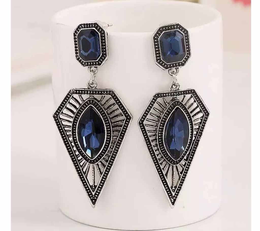 Vintage Ethnic Blue stone Earrings