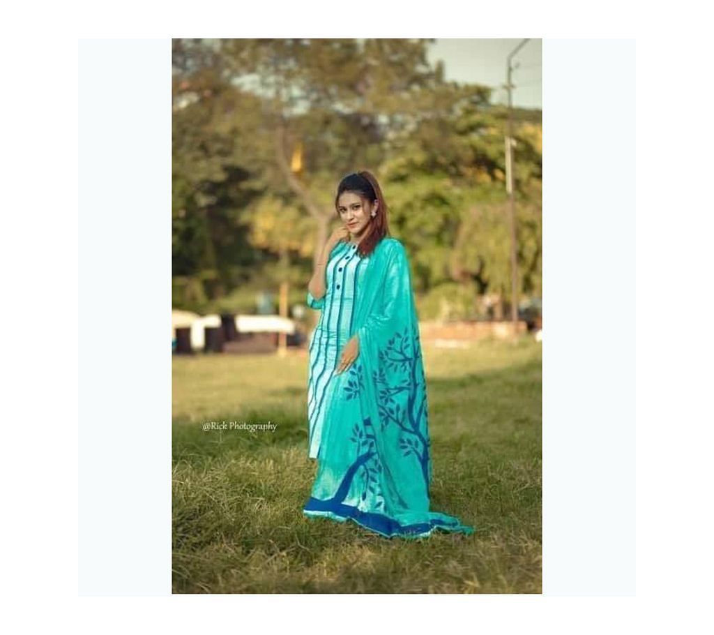 Cotton Doller Work Three Piece for Women