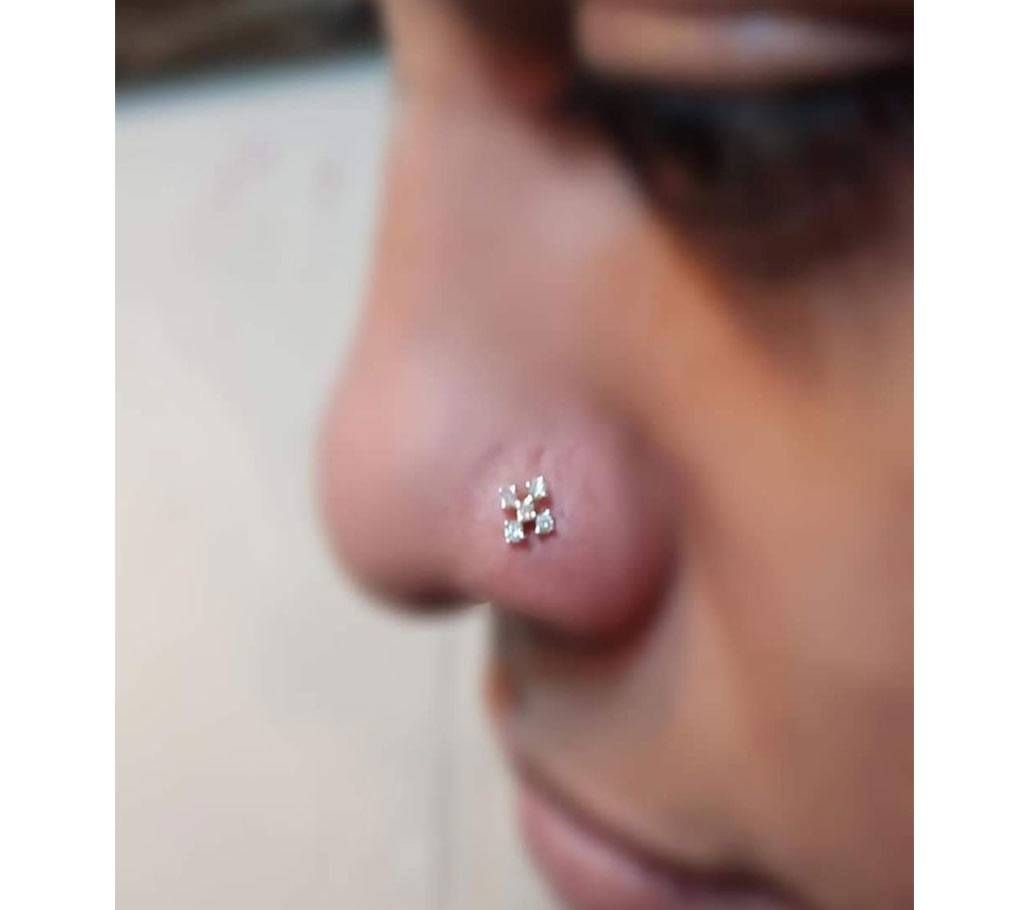5 Stone Diamond Nose Pin