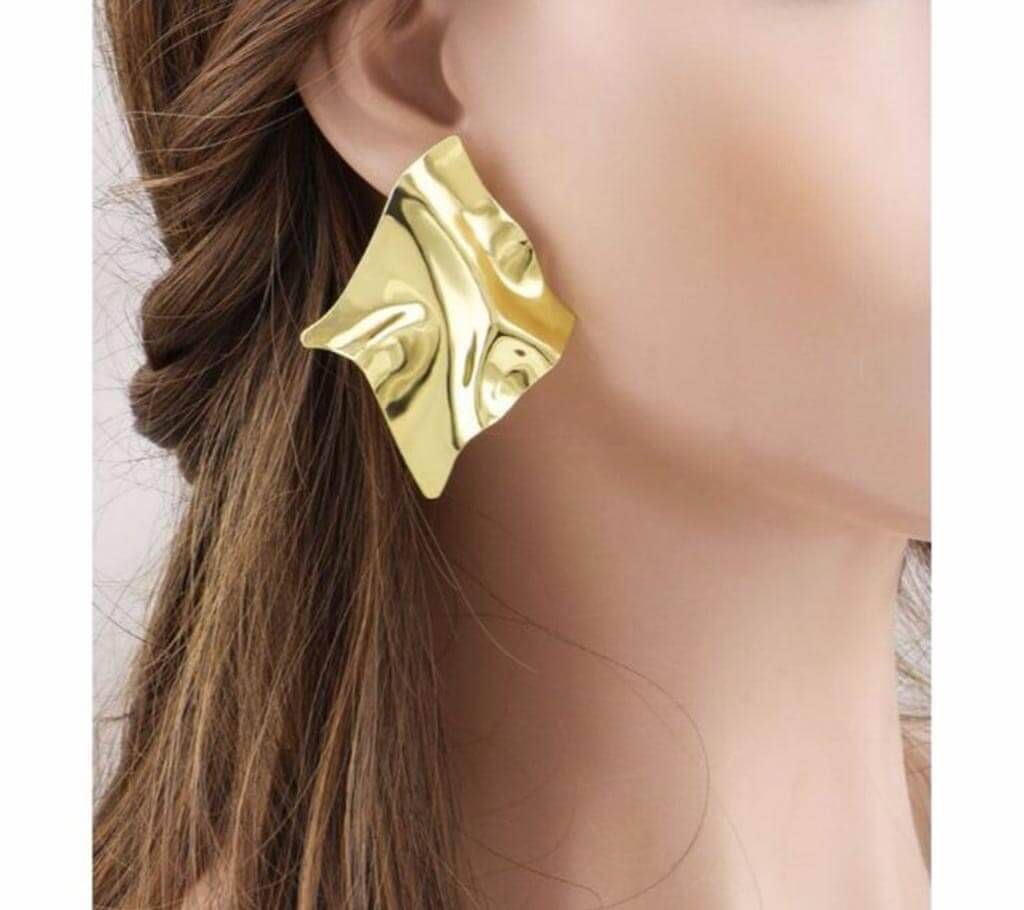 Glossy Gold colour Geometric Earrings for Women