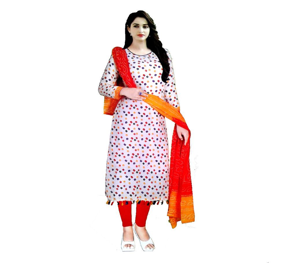 Color Guaranteed Premium Unstiched Cotton 3pcs For Women