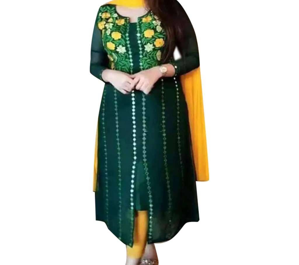 Unstitched Embroidery Workwear for Women (1 piece)