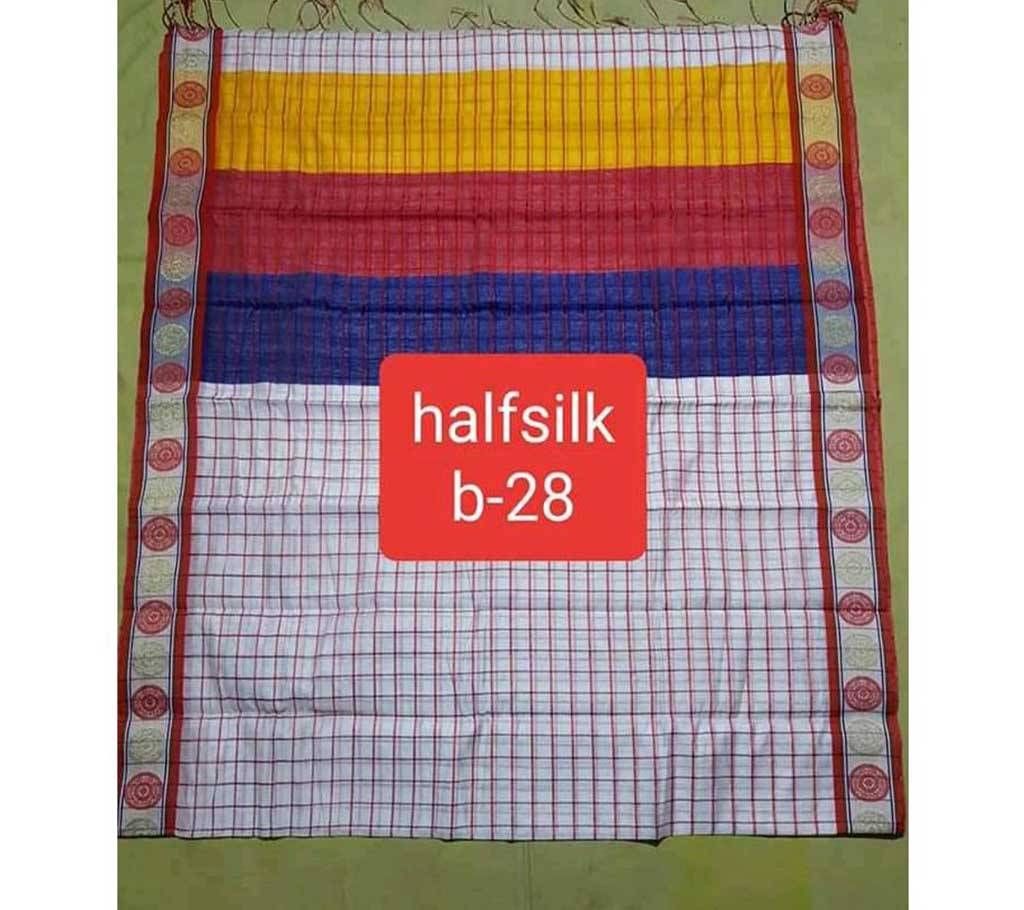 Half Silk sAree Mix Color b-28