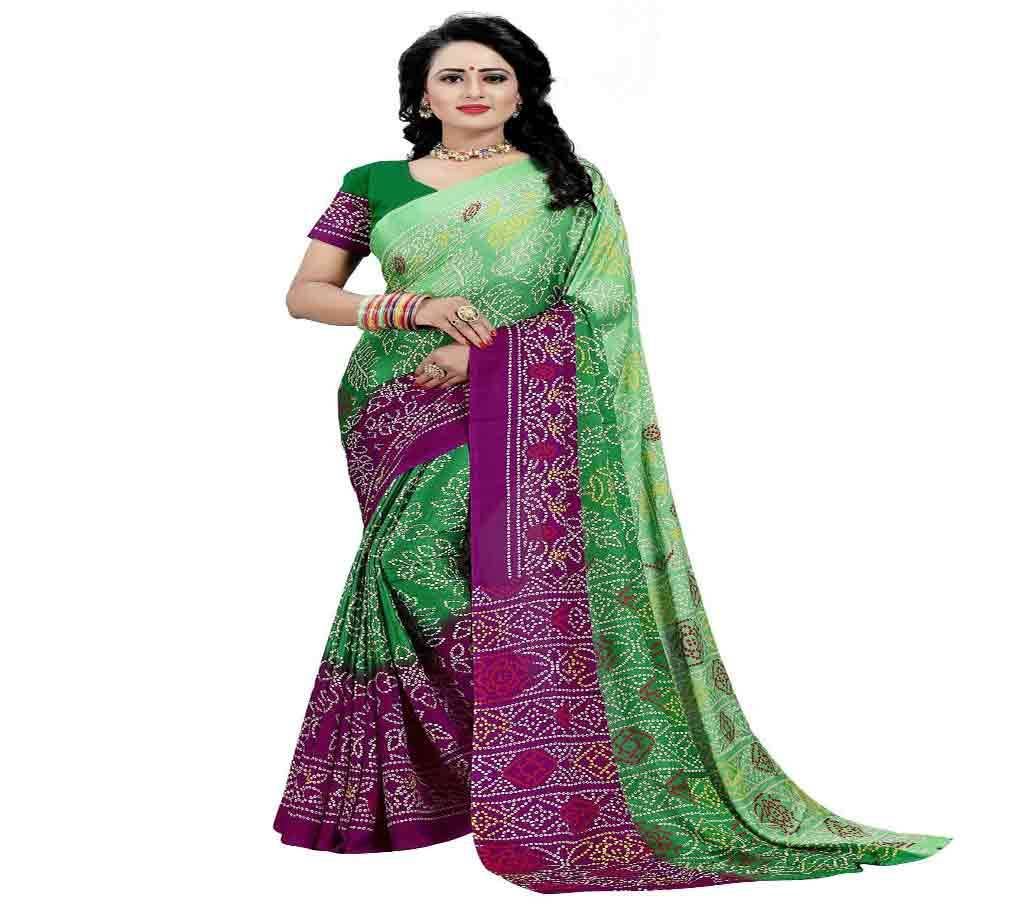 Indian Chundri Silk Saree  150  SGM1 With Blouse Pcs 