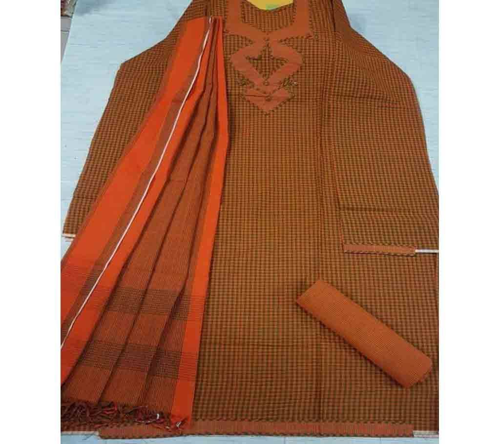 Jamdhani Cotton with Design Shalwer Kameez for Women-3