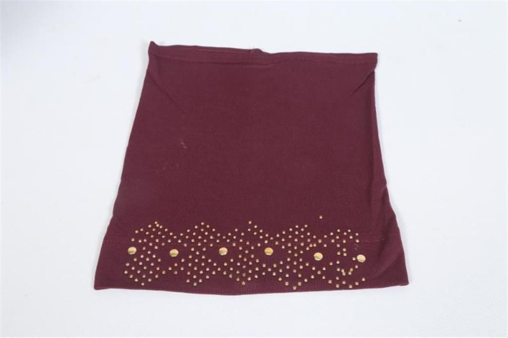 Deep Maroon Cotton Tube Hijab Cap