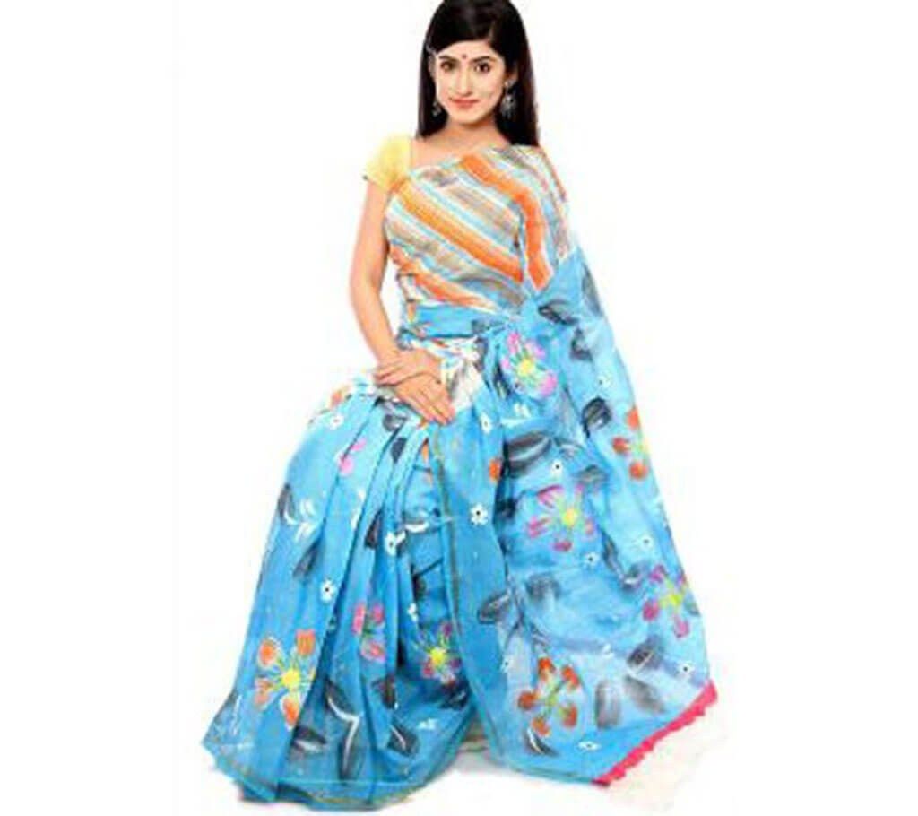 Dhansiri Tuli Printed Tangail Cotton Sharee