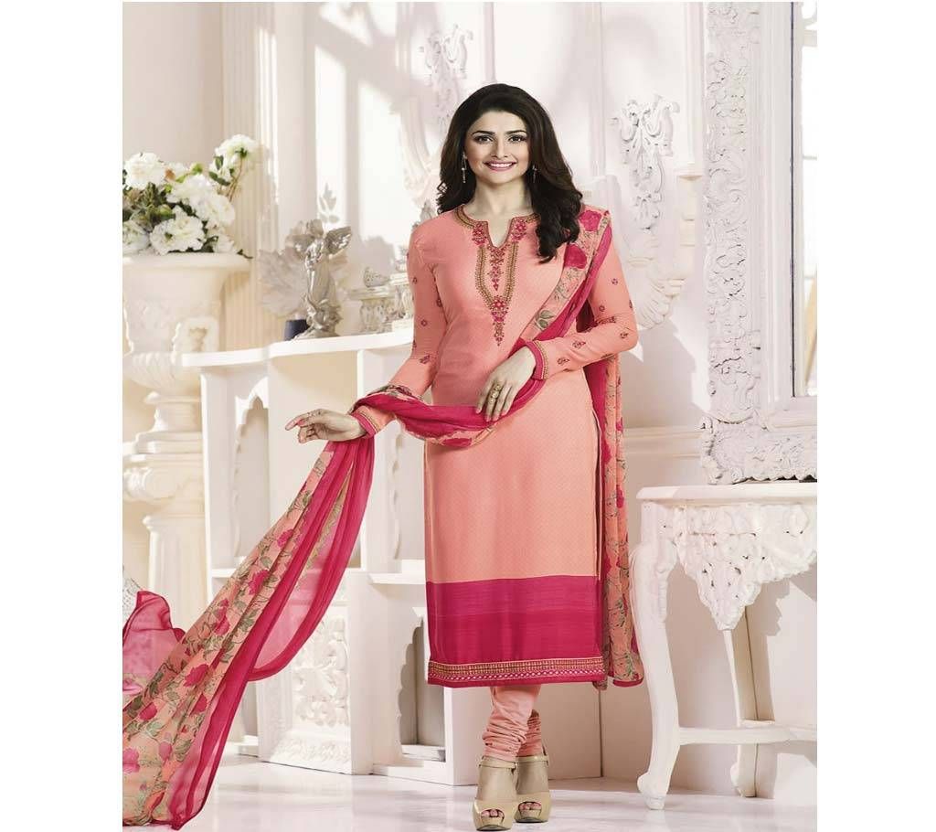 Unstitched mixed cotton three pc - Copy