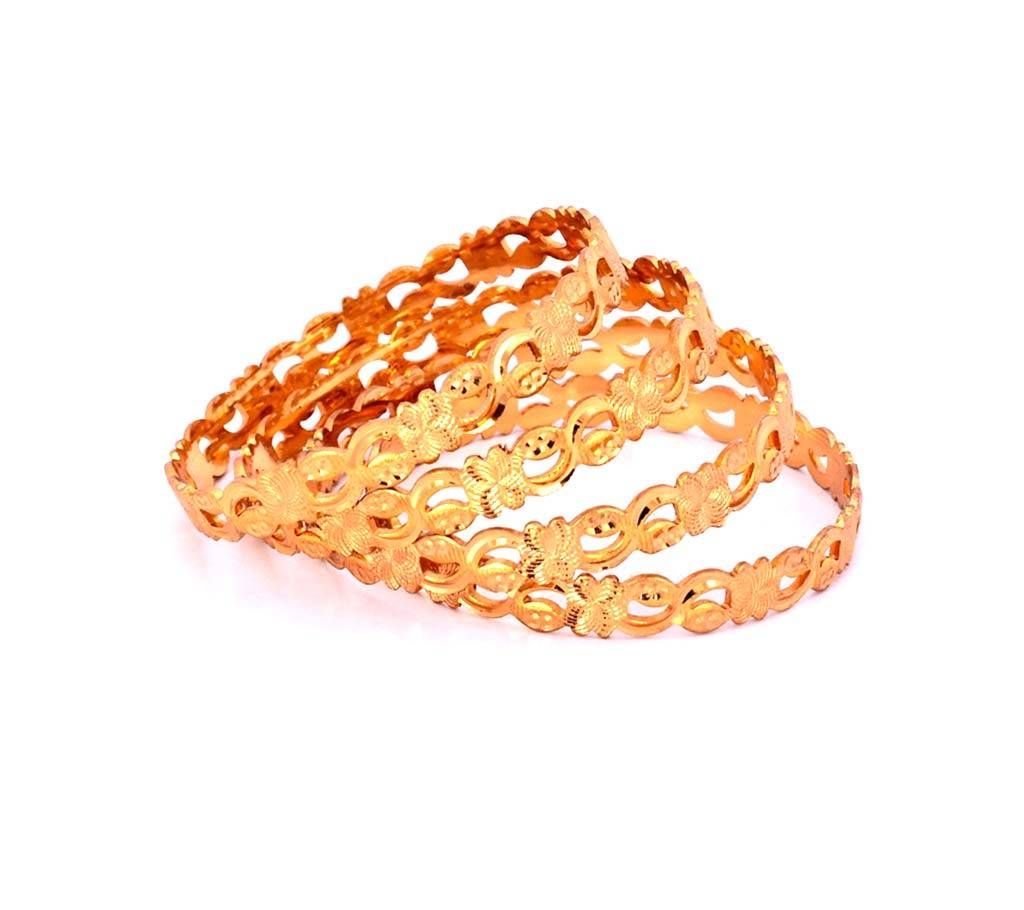 Indian Golden Bangles For Ladies (4 pcs)