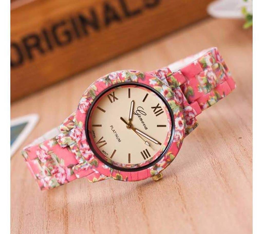ladies floral printde restwatch