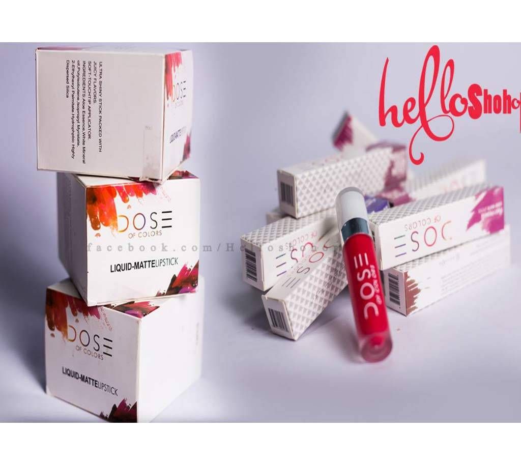 DOSE Liquid Matte Lipstick 12 Pcs Box Full Set USA