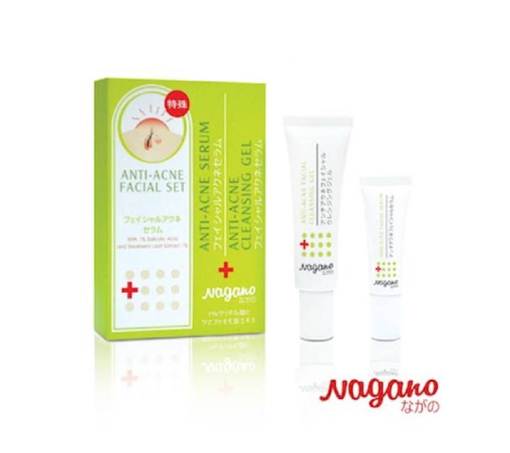 Nagano Anti Acne Facial Set  - 40 ml (Japan) (Original) 